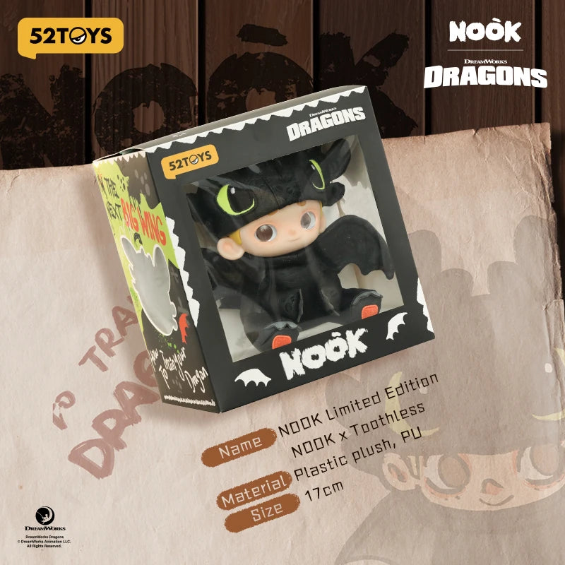 52TOYS NOOK × Toothless Limited Edition figure official promotional image on white background