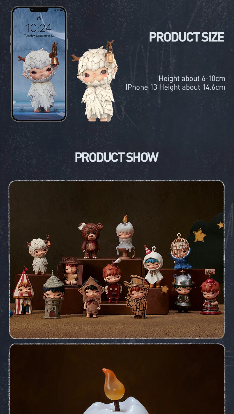 POP MART Hirono Shelter Series Mystery Box 1PC/12PCS POPMART Blind Box Action Figure Cute Toy