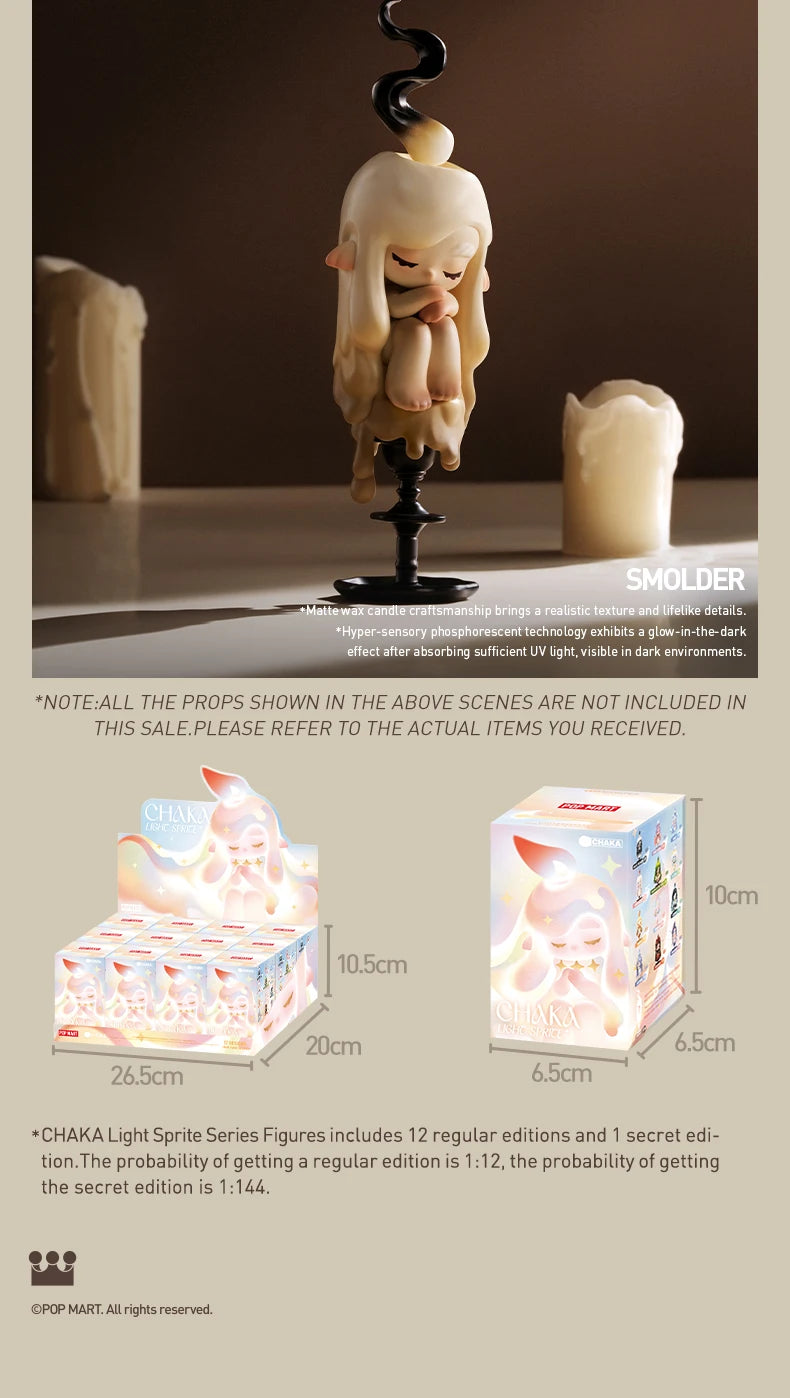 POP MART CHAKA Light Sprite Series Blind Box Figures (Pre-Order)