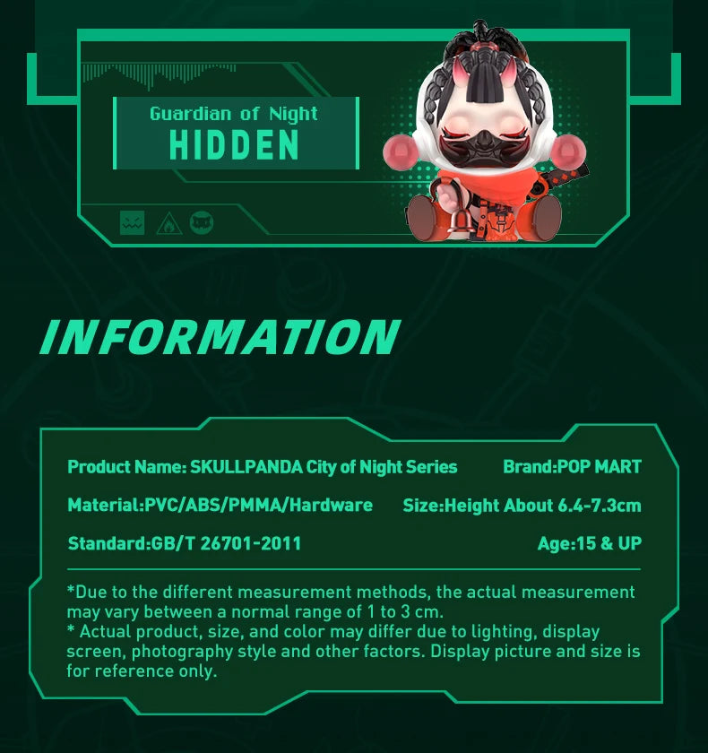 POP MART SKULLPANDA City of Night Series Blind Box Figures (Pre-Order)