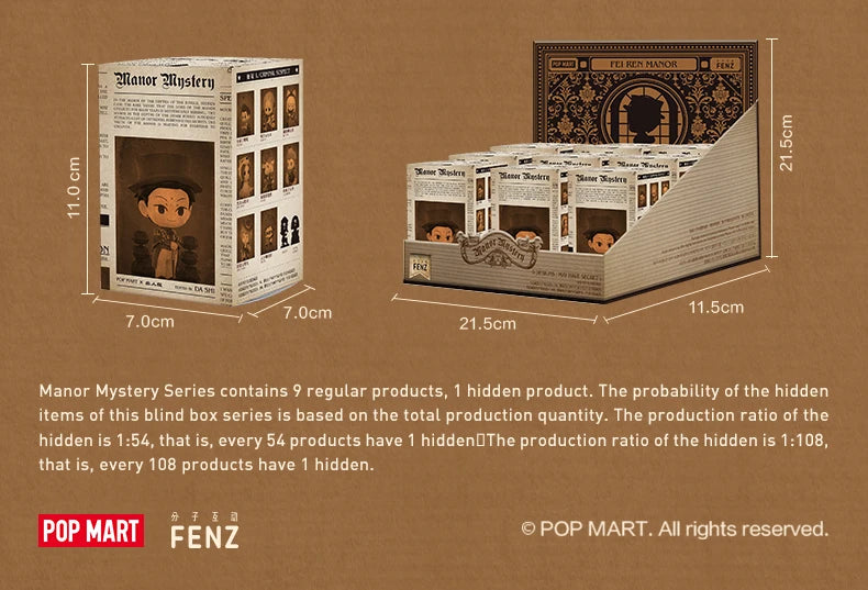 POP MART Manor Mystery Series Blind Box Figures