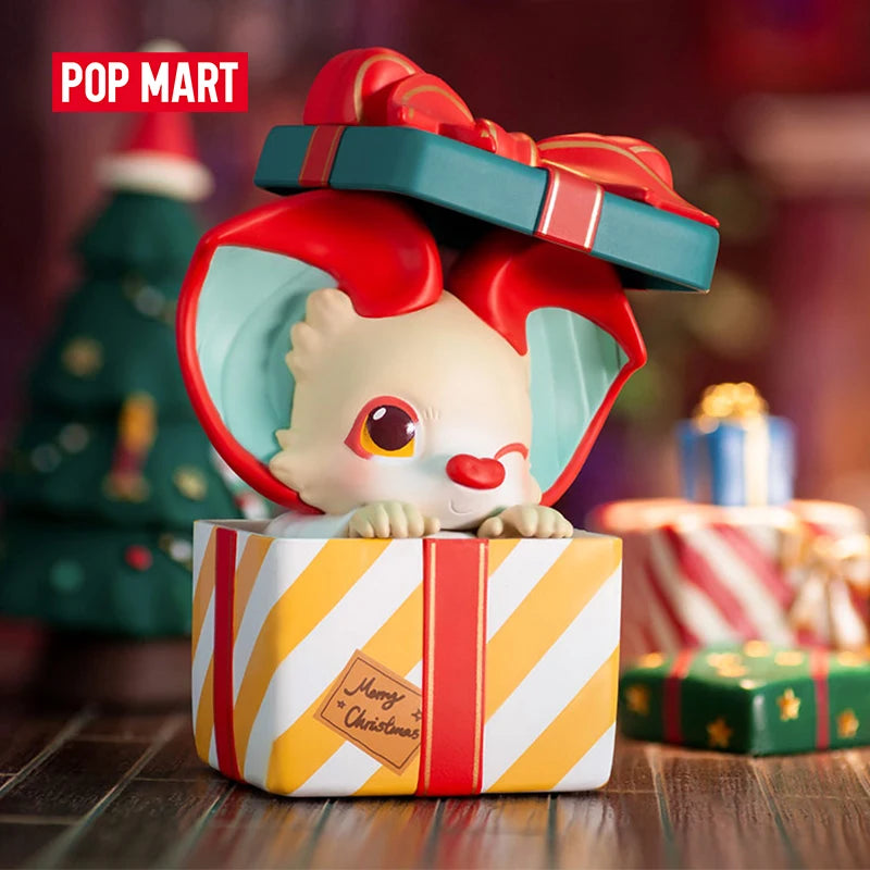 POP MART POP MART YOKI Christmas Series Blind Box Figure blind box vinyl figure, sealed mystery packaging, product photo for