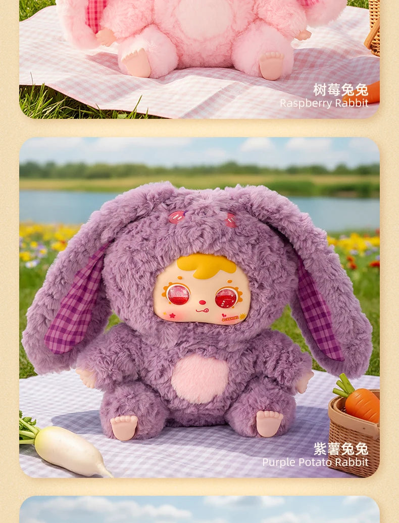 Samuel 500% Hairy Rabbit Family Plush Blind Box Collectible