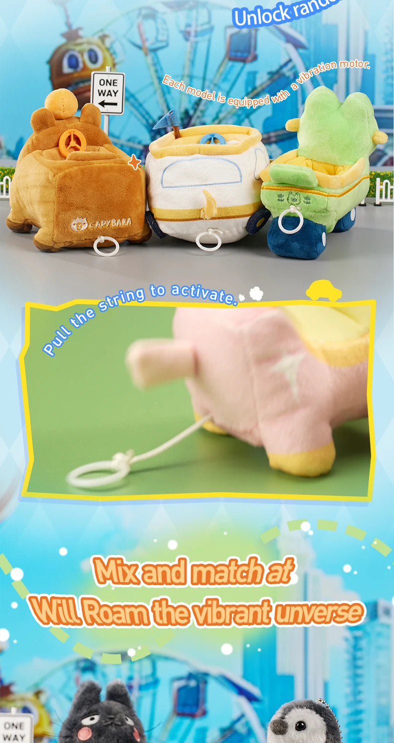 POP MART GONG Original Series Plush Toy Car Blind Box