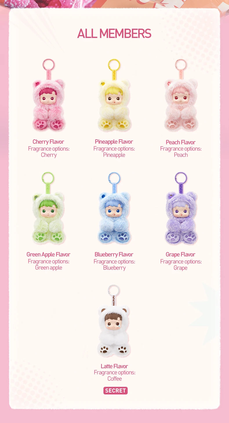 POP MART HACIPUPU Gummy Bear Series Blind Box Plush Pendant