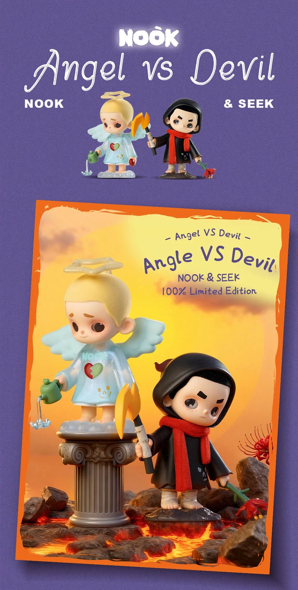 2TOYS NOOK & SEEK Angel vs Devil Limited Edition Figures