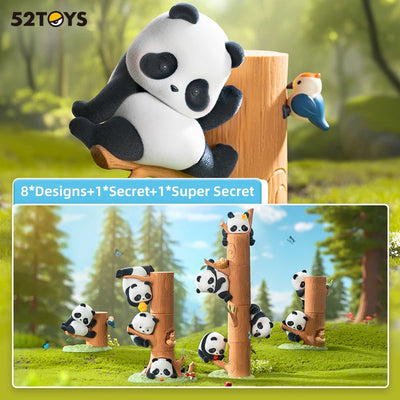 52TOYS 52TOYS Panda Roll Fruit Tree Climbing Blind Box Mystery Collectible Figures blind box vinyl figure, sealed mystery pac