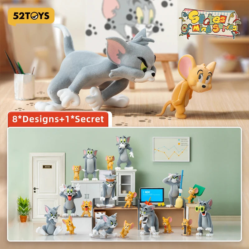 52TOYS Tom and Jerry States of Mind Series Blind Box Mystery Collectible Figures