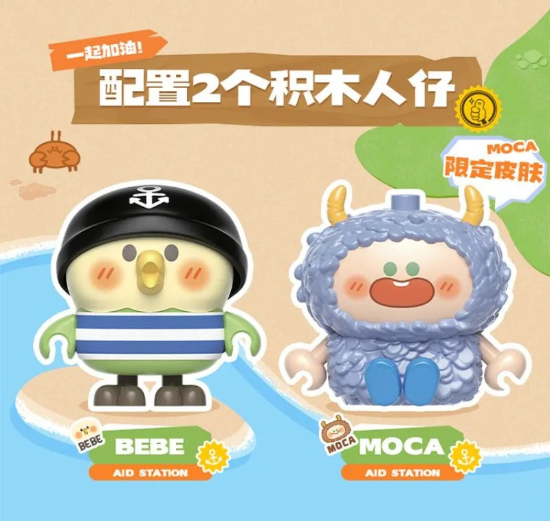 TOPTOY Building Block Parrot BEBE Vacation Series Building Block Small Particle Boy Girl Assembled Toy Model Ornament Gift