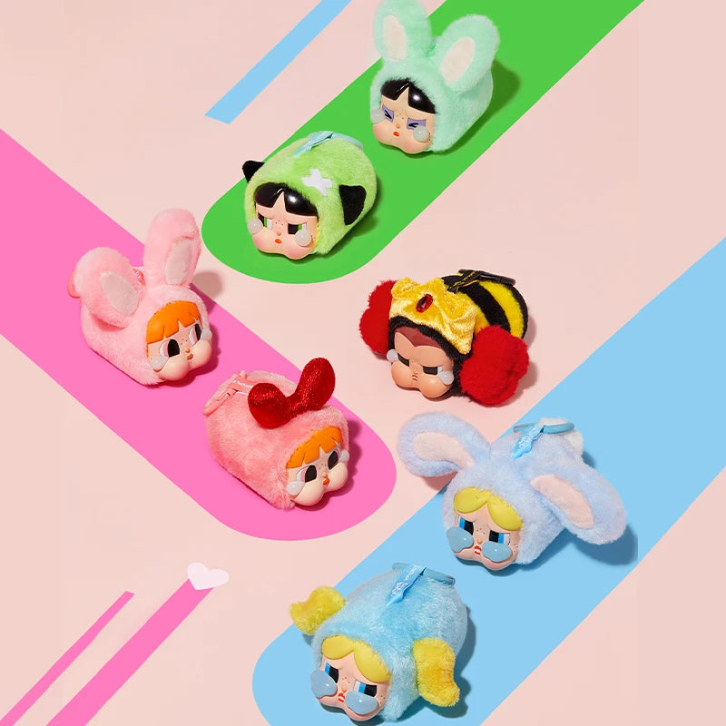 POP MART CRYBABY x Powerpuff Girls Vinyl Face Plush Blind Box