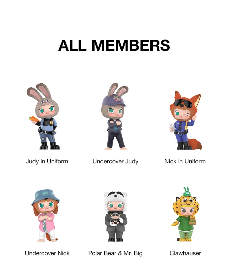 POP MART MOLLY × Zootopia Co-Branded Blind Box Figures