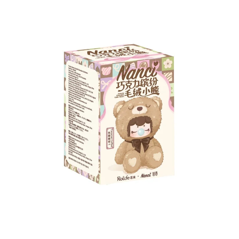 Rolife Nanci Chocolate Colorful Plush Bear Series Blind Box Figure