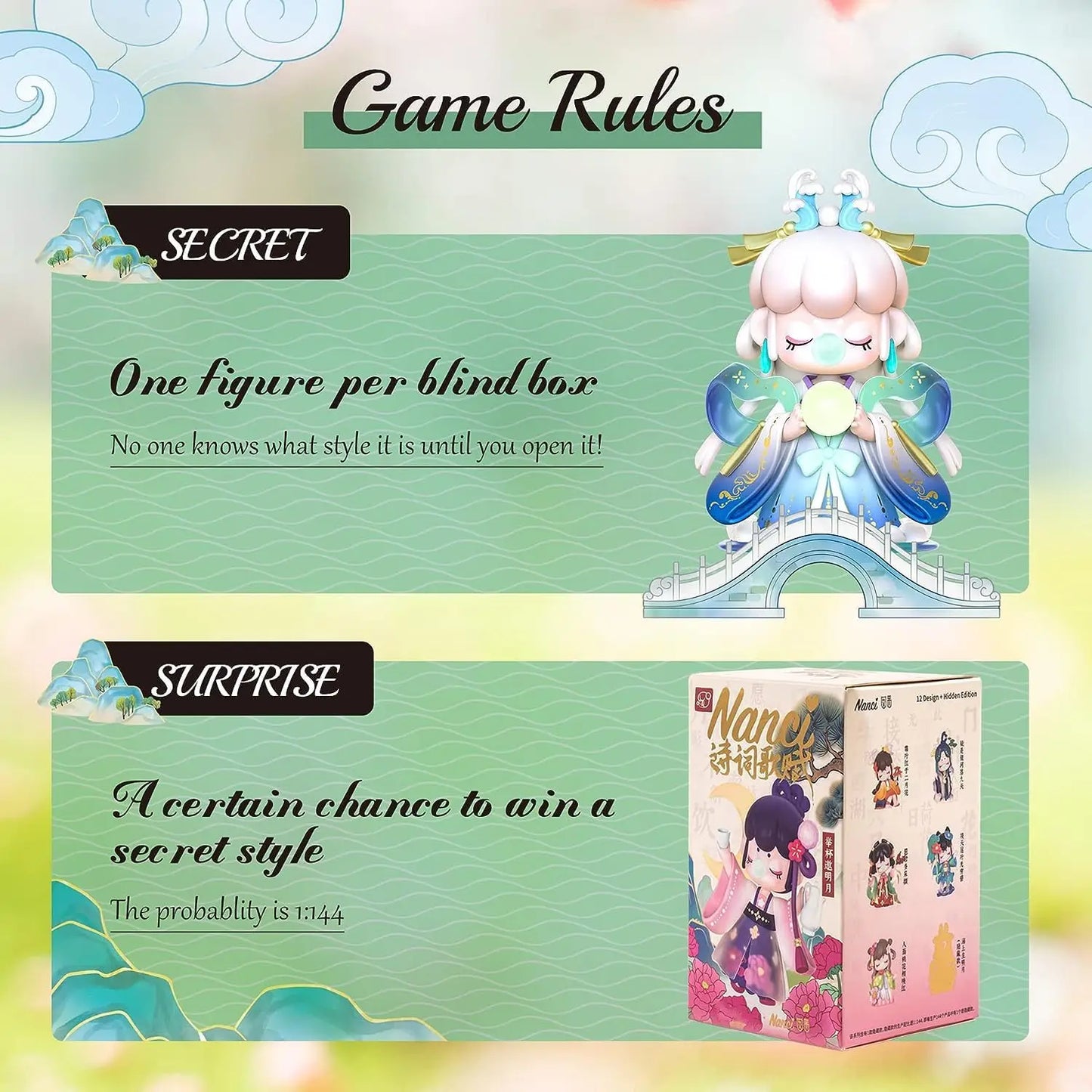 Rolife Nanci Chinese Classical Poetry Series Blind Box – Collectible Anime Figures