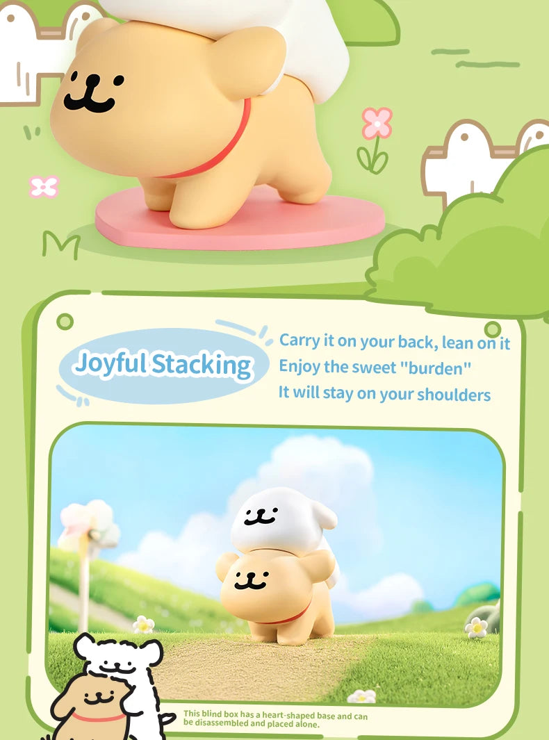 FUNISM Maltese Happy Snuggling Series Blind Box Figures