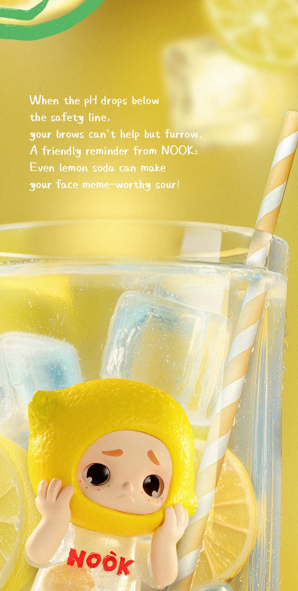 52TOYS NOOK Lemon Soda Limited Edition Collectible Figure – 8.5cm