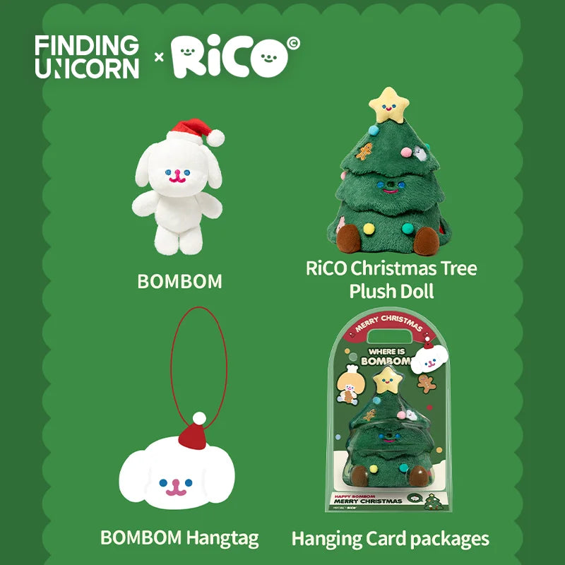 Finding Unicorn RiCO Christmas Tree Plush Figure – Holiday Decoration Collectible