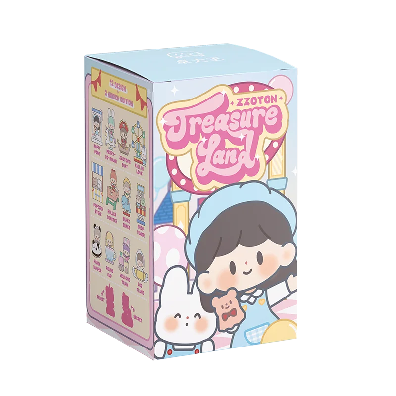 F.UN zZoton Treasure Land Series Blind Box zhuodawang Kawaii Action Figures Mystery Christmas Gift Kid Toy