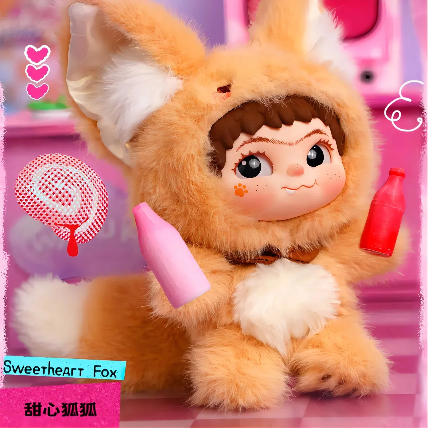 WAKUKU FOX & BUNNY Jrickor Treat Series – Kawaii Blind Box Mystery Figure
