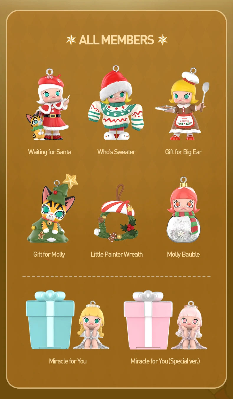 POP MART MOLLY Castle Miracle Box Series Blind Box Figures