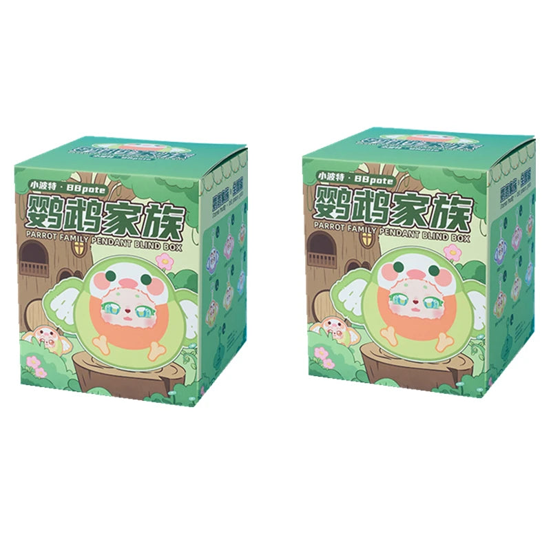 BBpote Parrot Family Series Pendant Blind Box Collectible Figures
