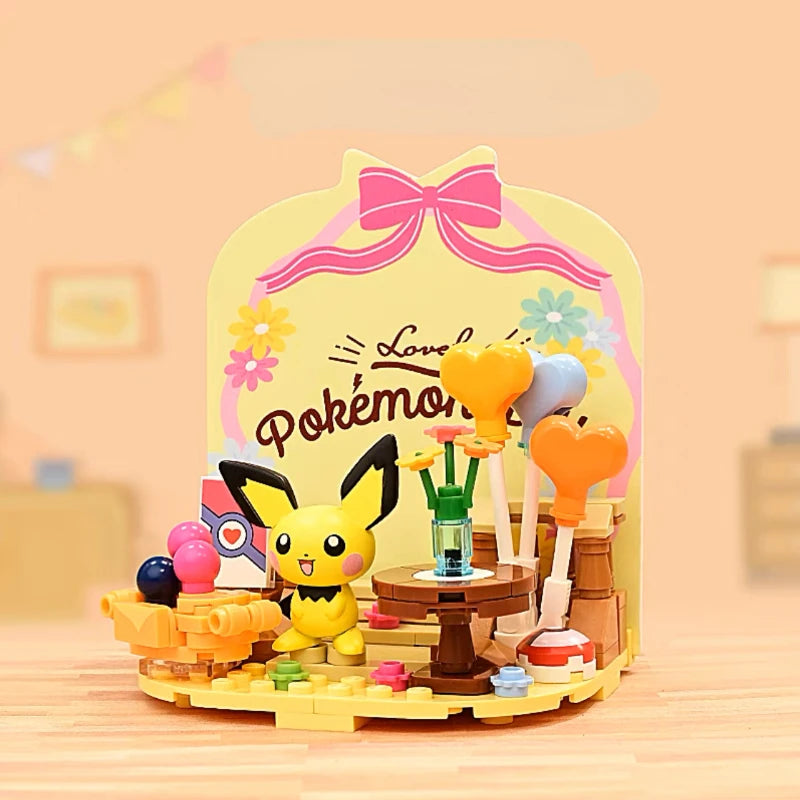 KEEPPLEY Pokémon Street Series Building Blocks Pikachu Eevee Psyduck