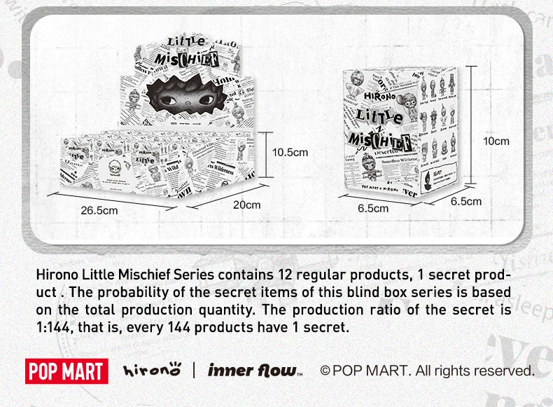 POP MART Hirono Little Mischief Series Blind Box Figures