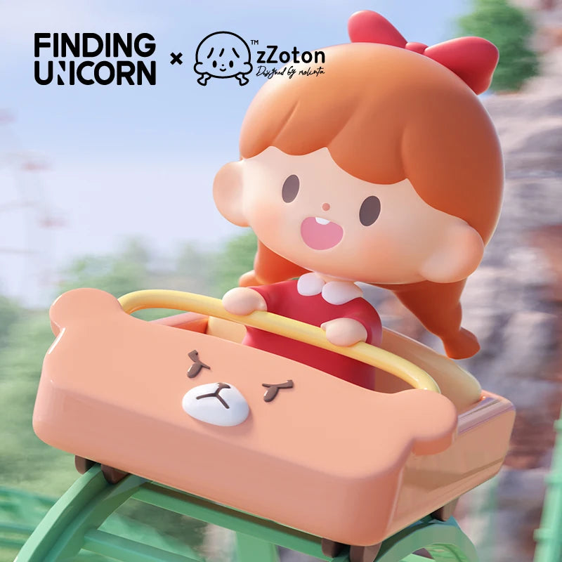 F.UN zZoton Treasure Land Series Blind Box zhuodawang Kawaii Action Figures Mystery Christmas Gift Kid Toy