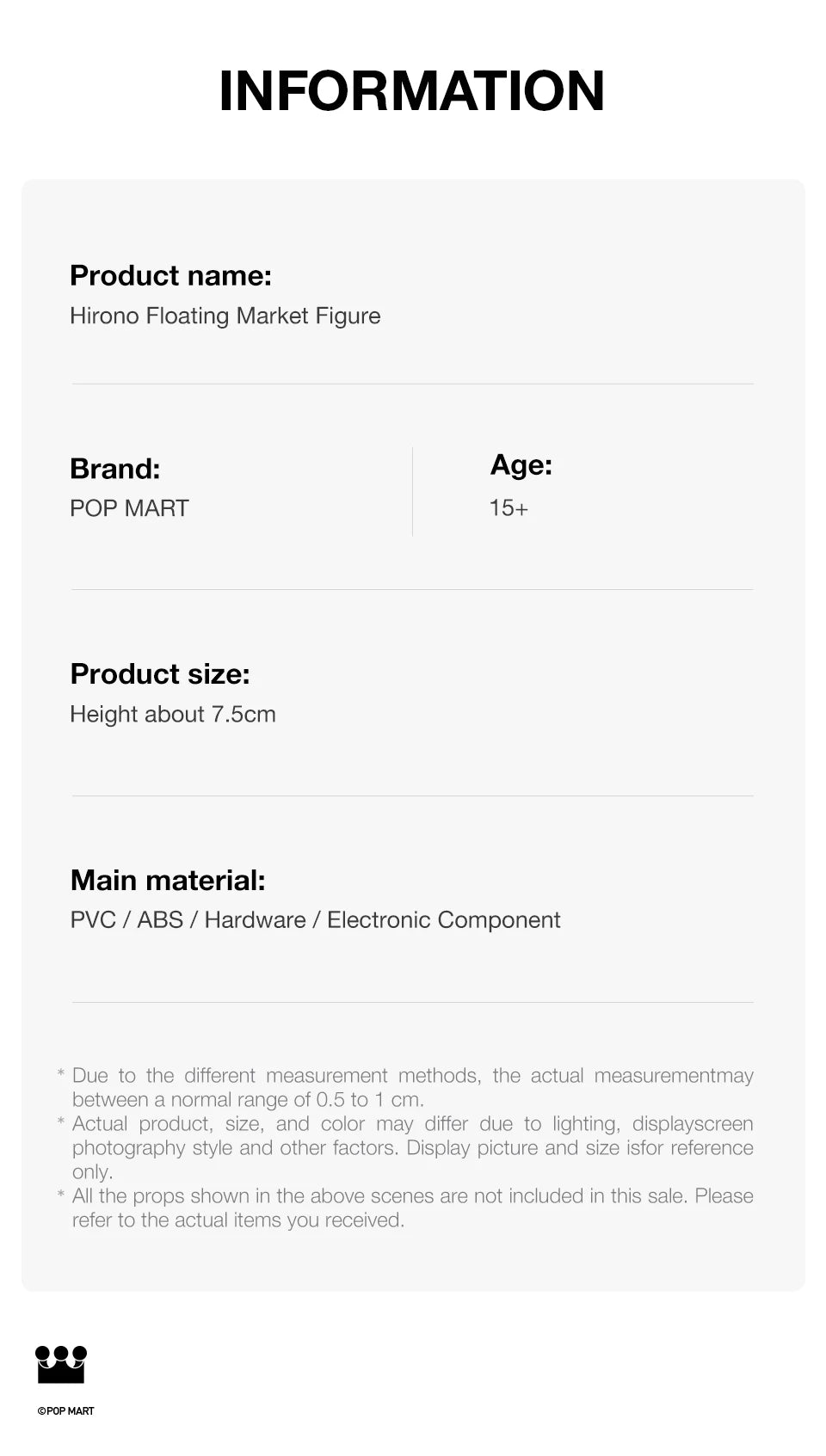 POP MART Hirono Floating Market Mystery Figure (Pre-Order)