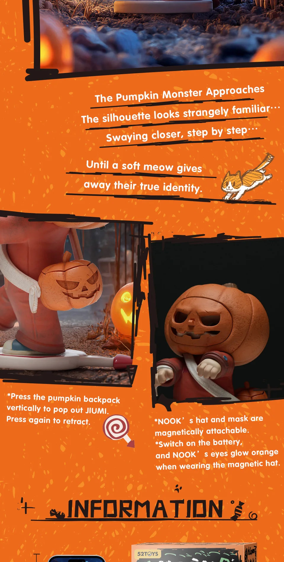 52TOYS NOOK Pumpkin Mischief 150% Limited Edition Figure