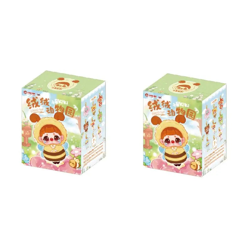 Kiki Plush Zoo Series Blind Box Mystery Box Anime Cartoon Doll Keychain Backpack Pendant Trendy Toys Halloween Christmas Gift