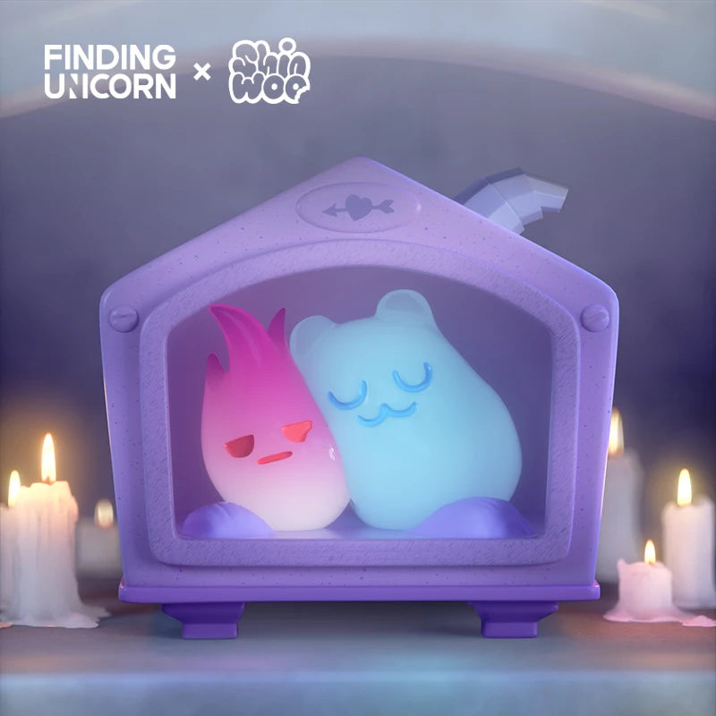 Finding Unicorn ShinWoo Ghost Bear House Series Blind Box – Kawaii Mystery Figures