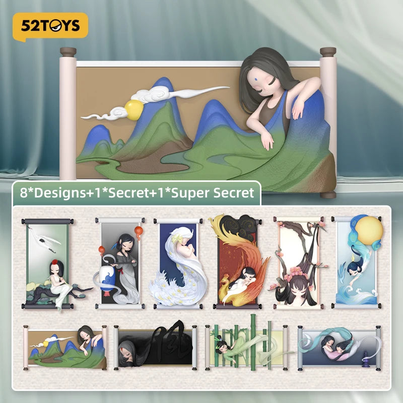 52TOYS Sleep Chinese Scrolls Blind Box Mystery Collectible Figure