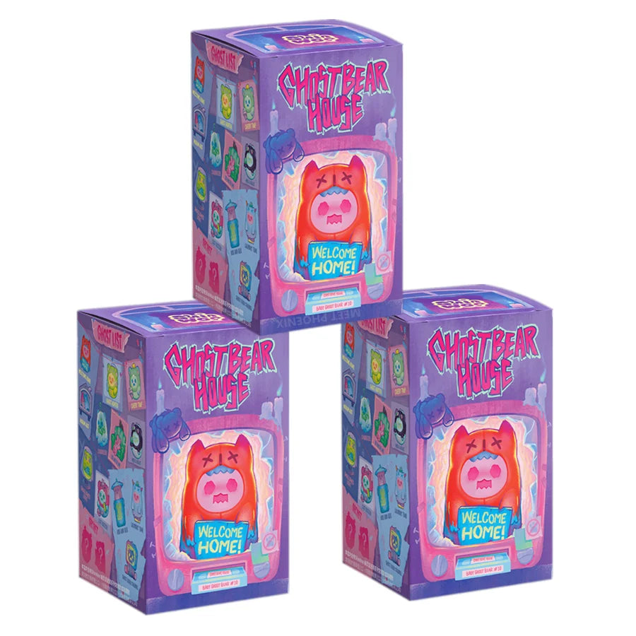Finding Unicorn ShinWoo Ghost Bear House Series Blind Box Mystery Anime Figure Collectible Toy