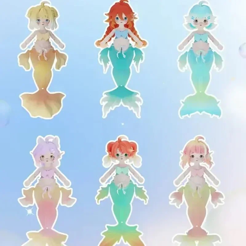 Mermaid Chu Chu Series Blind Box – Ob11 1/12 BJD Kawaii Anime Action Figure Collectible