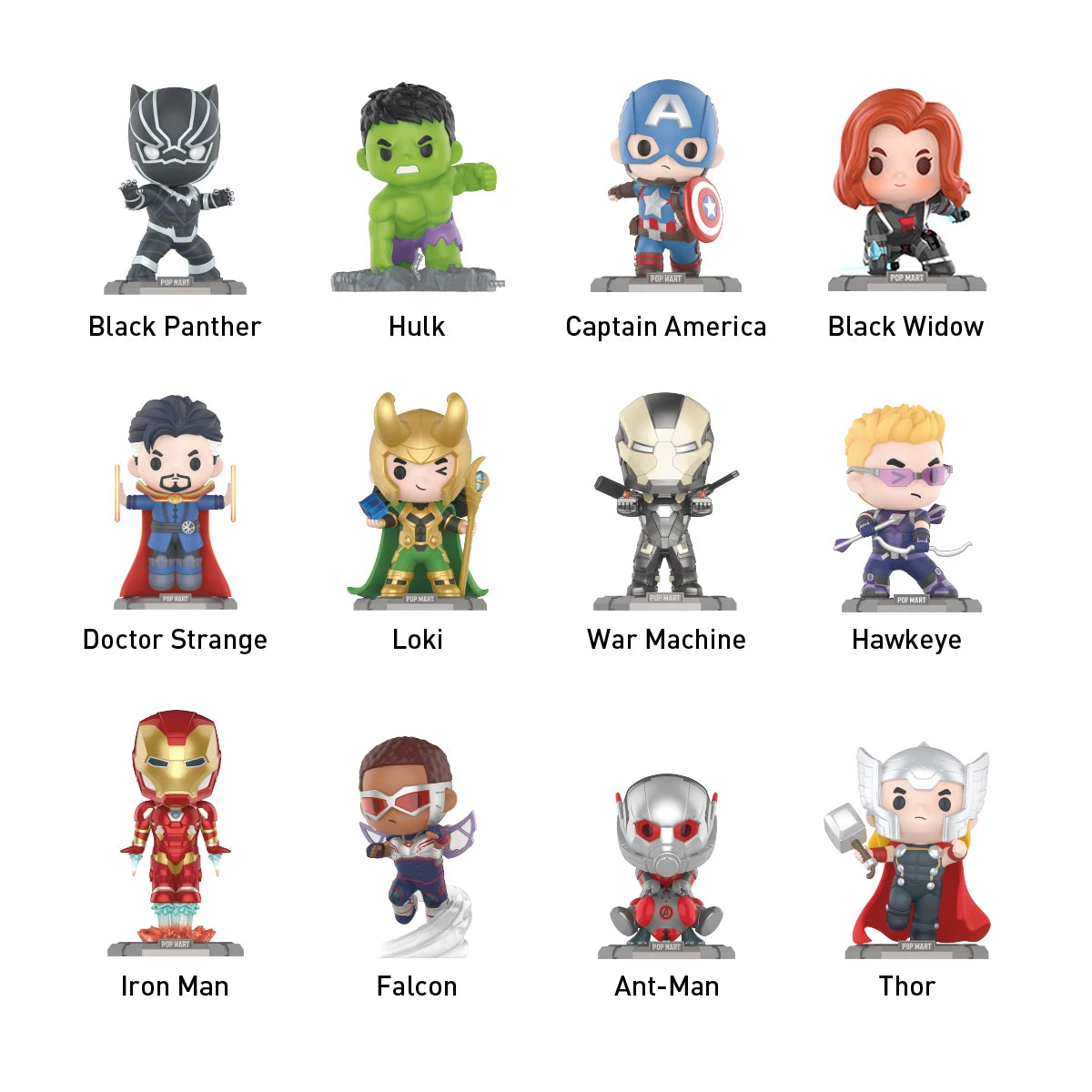 POP MART MARVEL The Avengers Series Blind Box Figures