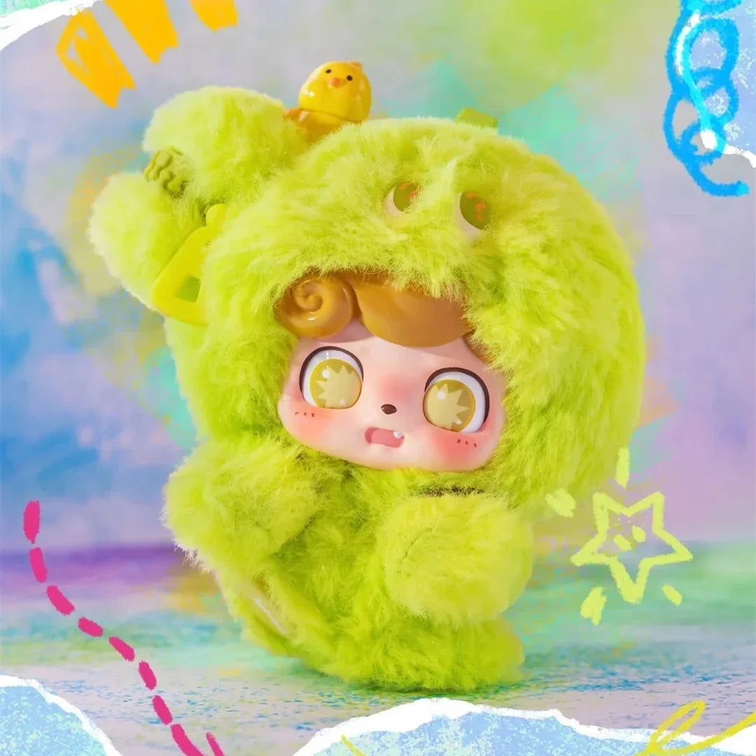 JOTOYS Q.KID Emotional Hairy Monsters Series Blind Box Collectible Figures