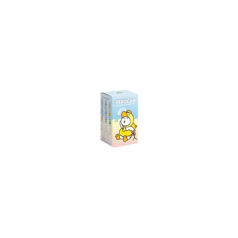 Small box with a cartoon character on a white background