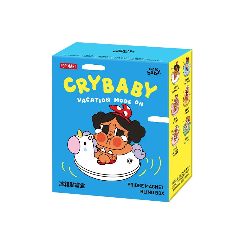 POP MART CRYBABY Vacation Mode On Series Fridge Magnet Blind Box