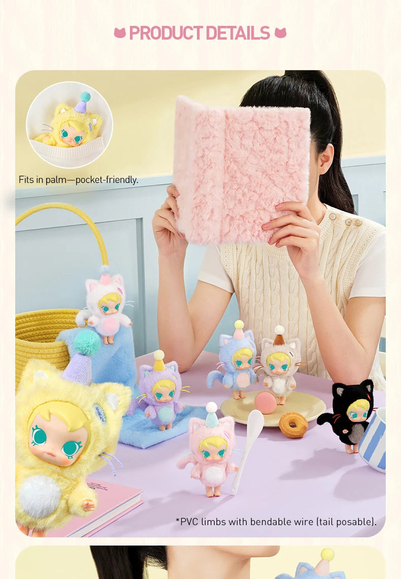 POP MART Baby Molly Pocket Friends Vinyl Plush Pendant Blind Box