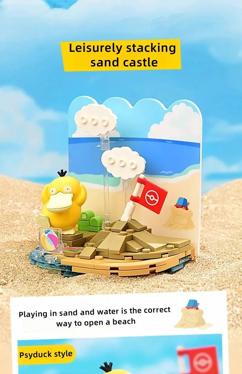 KEEPPLEY Pokémon Street Series Building Blocks Pikachu Eevee Psyduck