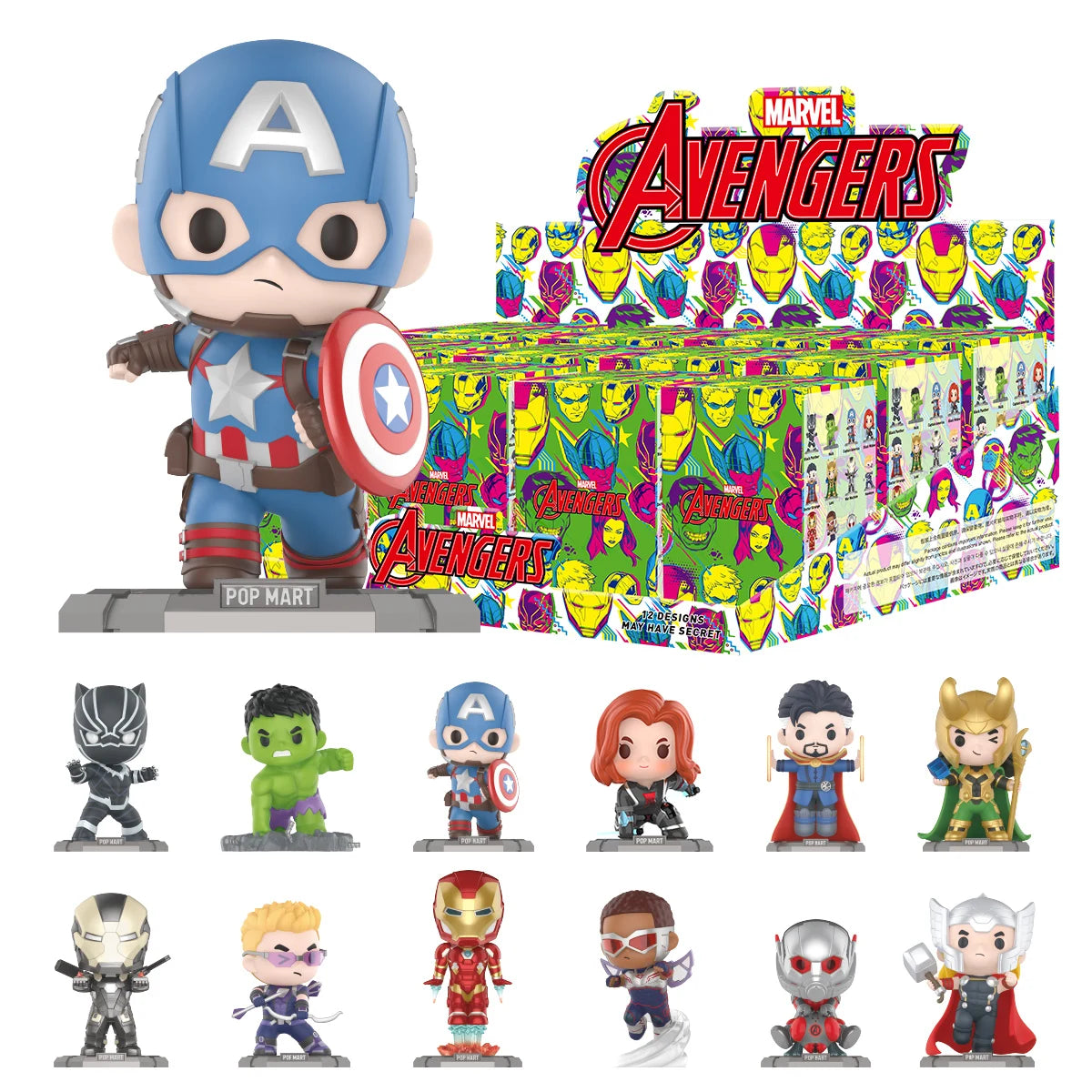 POP MART MARVEL The Avengers Series Blind Box Figures