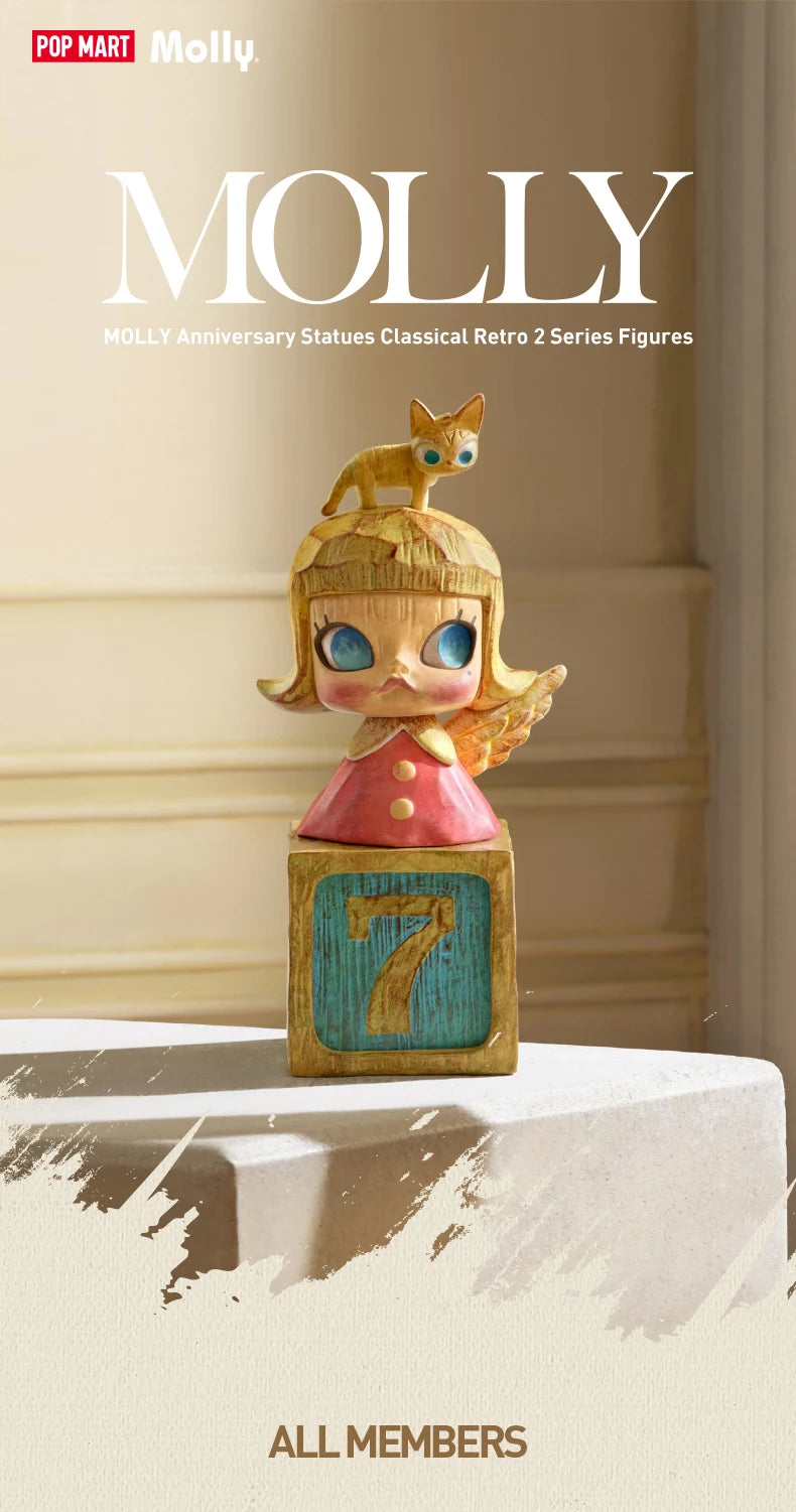 POP MART MOLLY Anniversary Statues Classical Retro 2 Series Blind Box