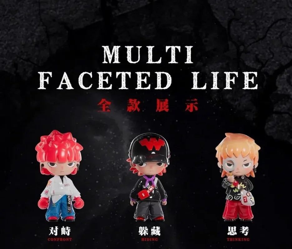 Cool Boy JD Multi Faced Life Series Blind Box Collectible Figures