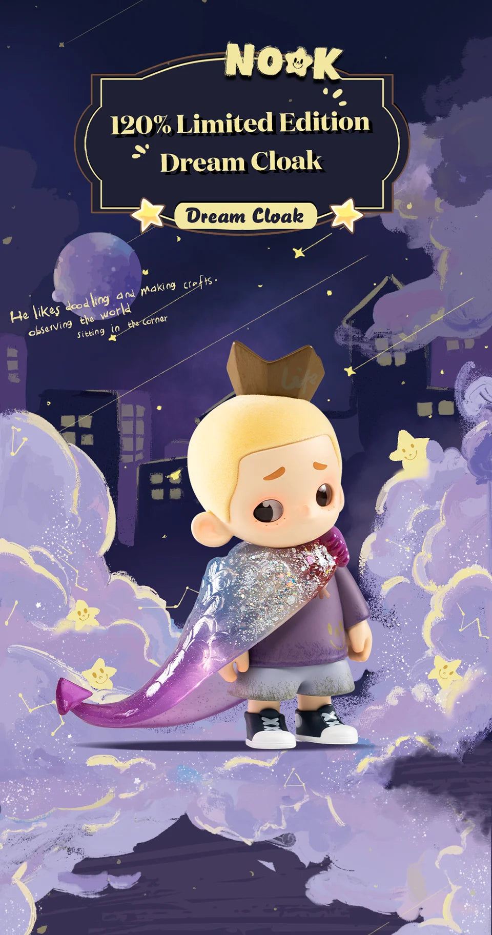 52TOYS NOOK Dream Cloak 120% Limited Edition Figure