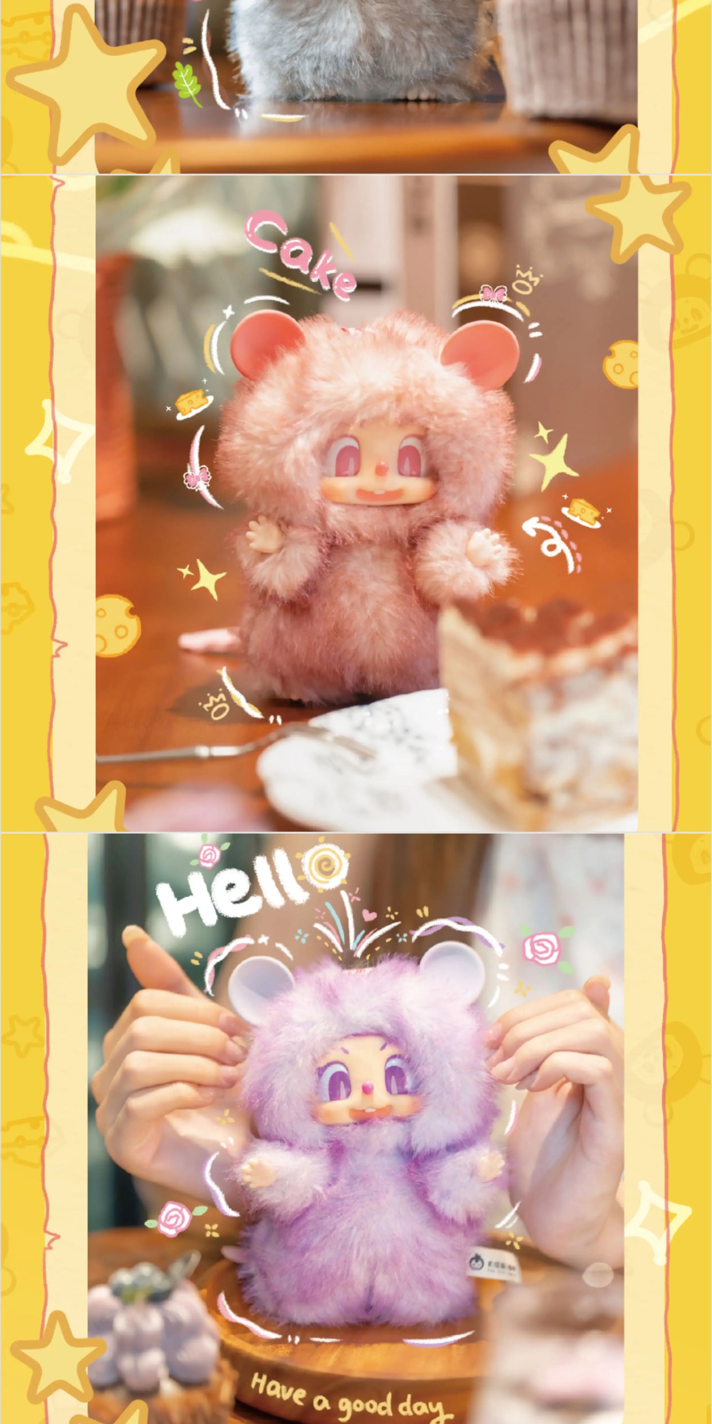 PIPPA First Generation Macaron Plush Blind Box Figures