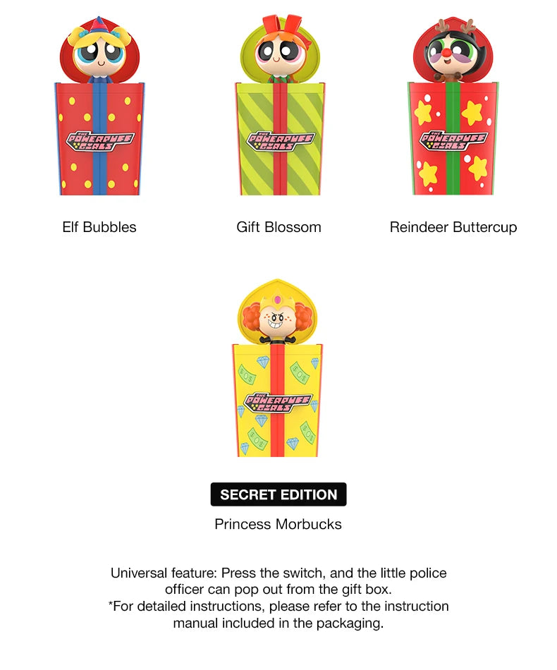 POP MART The Powerpuff Girls Party Surprise Blind Box Figures