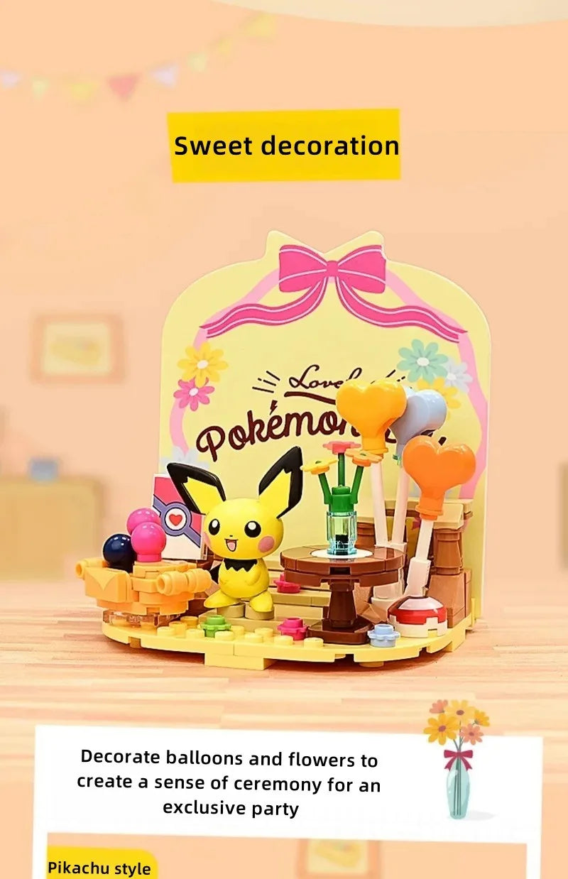 KEEPPLEY Pokémon Street Series Building Blocks Pikachu Eevee Psyduck