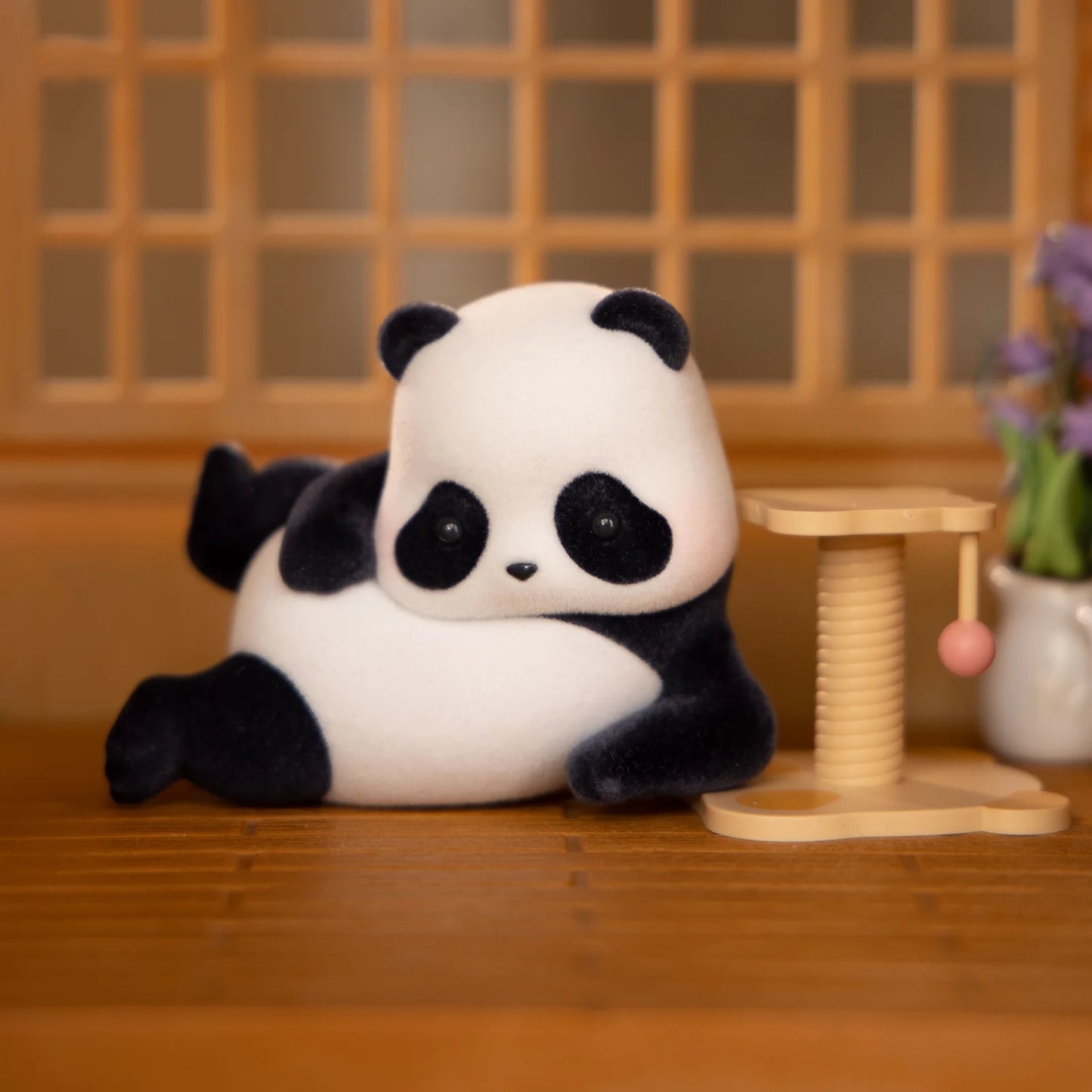 52TOYS Panda as a Cat Blind Box Mystery Flocking Collectible Figure