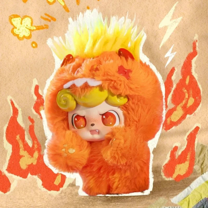 JOTOYS Q.KID Emotional Hairy Monsters Series Blind Box Collectible Figures