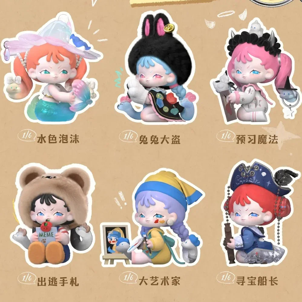 MEMESOO Girl’s Quirky Diary Series Blind Box Collectible Figures